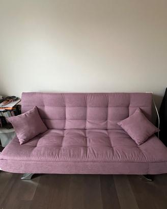 Divano letto tre posti a libro