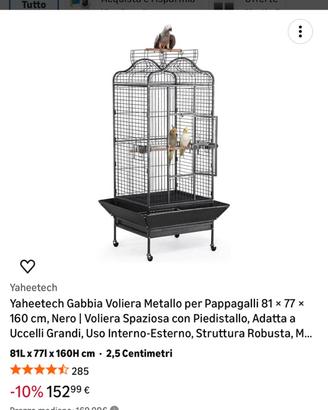 Gabbia pappagalli