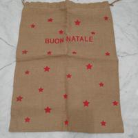 Sacco in juta per regali di natale
