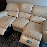 Divano in pelle Chateau d'Ax 3 posti + divano 2 po