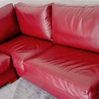 Divano Pelle bordeaux 