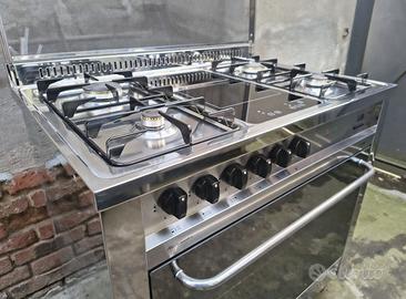 Cucina GAS LOFRA Inox 6 Fuochi Piastra Induzione