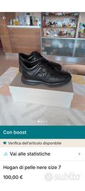 Hogan pelle nere size 7 