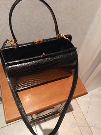 borsa in pelle di coccodrillo