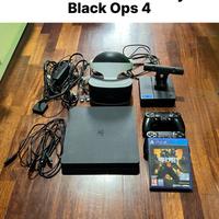 PS4 + 2 Joysticks + VR + PSCamera + COD BO 4