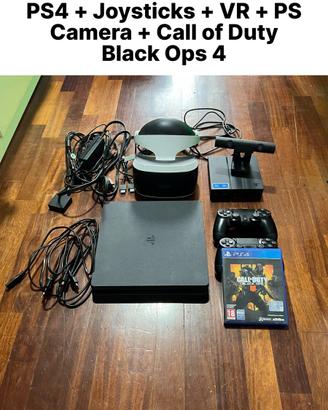 PS4 + 2 Joysticks + VR + PSCamera + COD BO 4