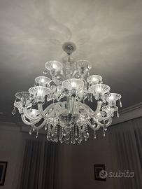 Lampadario Murano multilivello.