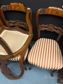 Sedie bordeaux (4 disponibili)