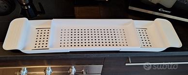 vassoio portaoggetti per vasca, lavatoio o lavabo