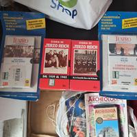 Videocassette vhs di storia, letteratura e altro