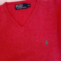 Maglione lana Polo Ralph Lauren XXL rosso ciclamin