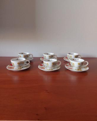 Set 6 tazzine da caffè con piattini Thun Country