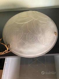 lampadario vetro decò