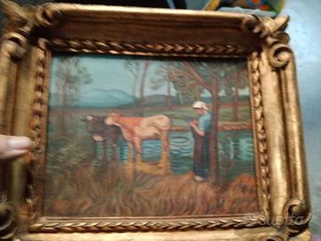  quadro 21x19 fine ottocento 