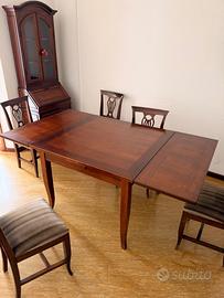 Tavolo allungabile in legno 100×100 / 180×100 con