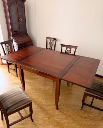 Tavolo allungabile in legno 100×100 / 180×100 con
