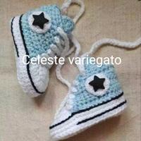 Scarpine uncinetto personalizzabili per neonati