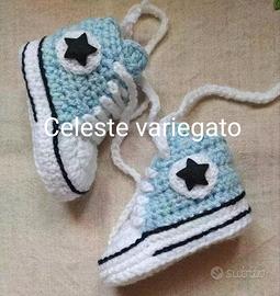 Scarpine uncinetto personalizzabili per neonati