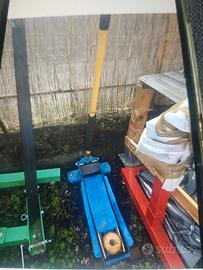 crick idraulico doppio pistone professionale 