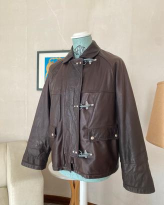 Giacca in pelle Fay 3 ganci Vintage (rara)