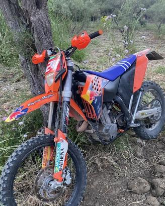 Ktm 450 del 2008 arancione e nero accensione alett