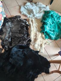 pelle di capra vera  con  pelo morbido
