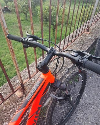 Mountain Bike B'Twin Rockrider 340 Arancione Fluo