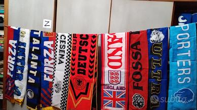 lotto sciarpe calcio 10 pezzi