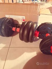 Set manubri e bilanciere fino a 20 kg