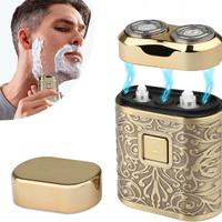 Mini Rasoio Elettrico Barba da Viaggio Metallico 