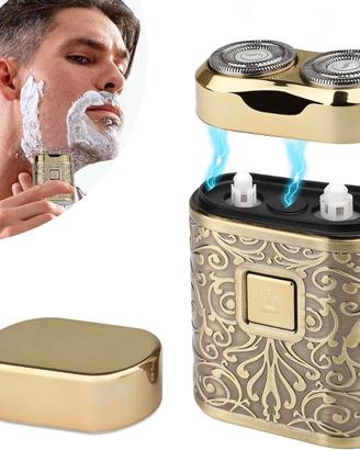 Mini Rasoio Elettrico Barba da Viaggio Metallico 