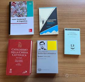 Libri (Simone, Baricco, Wittgenstein, Gilgames)