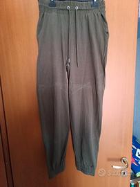pantalone tuta tg M verde militare