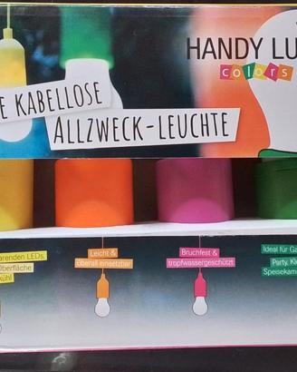 Lampadine LED a batteria colorate HANDY LUX 