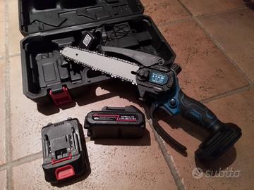Motosega professionale con 2 batterie
