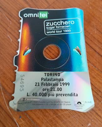 CD ticket tour mondiale Zucchero 