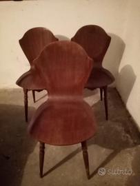 sedie legno curvato vintage 