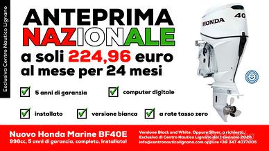 Honda Marine BF40E bianco installato o spedito