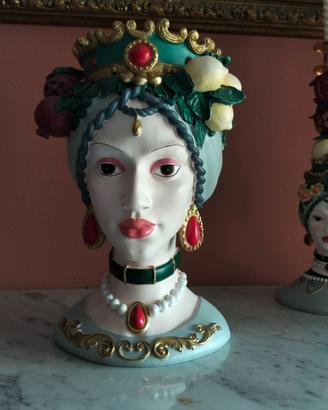 Set due candelabri con testa