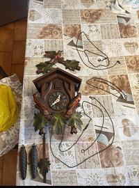 Orologio a cucù a pendolo foresta nera 1950