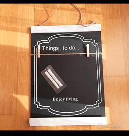 Lavagna con gessetti