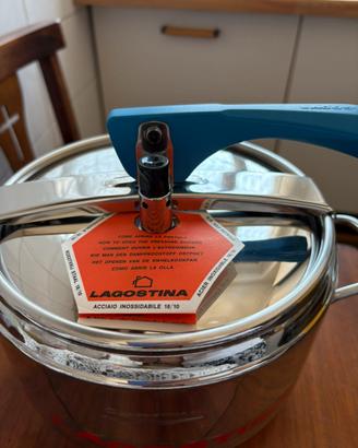 Pentola a pressione Lagostina nuova acciaio inox