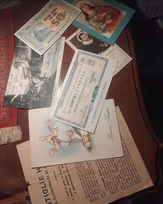 Lotto banconote cartoline