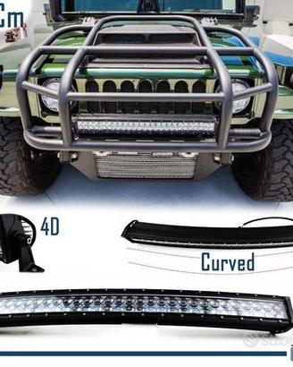 Barra Led 6000K Curva Hummer H1 H2 H3 Regolabile