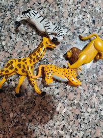 4x animali  savana snodabili per bambini