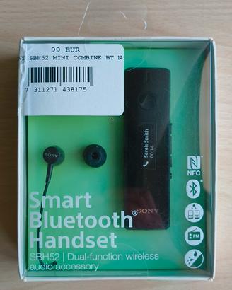Sony SBH52 • Smart Bluetooth Handset • Nuovo • Rar