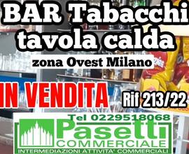 In zona Ovest di Milano, BAR TABACCHI TAVOLA CALDA