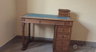 Scrivania antica legno massello anni 30 Infernetto