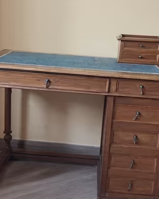 Scrivania antica legno massello anni 30 Infernetto
