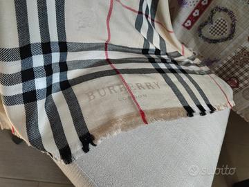 Sciarpa 100% cashmere donna Burberry 